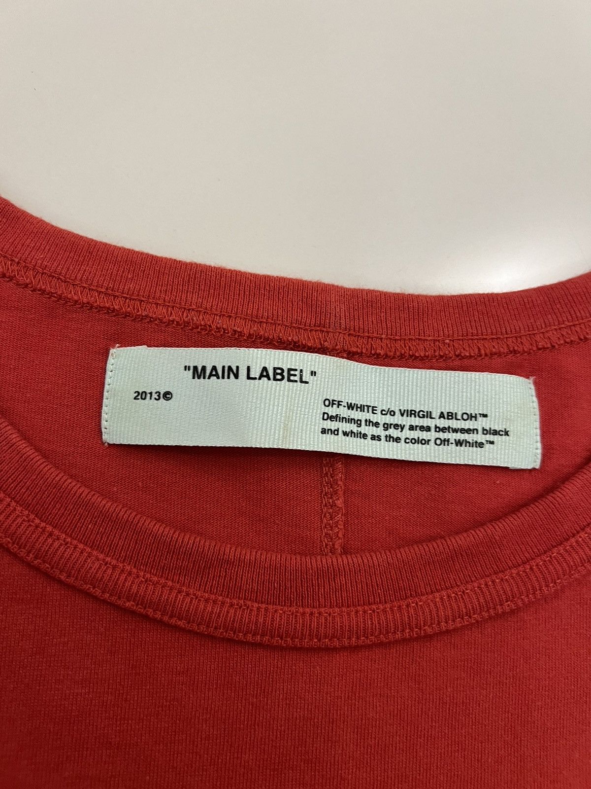 Off-White Off White Brushed Diagonal Tee Red Size US L / EU 52-54 / 3 - 7 Thumbnail