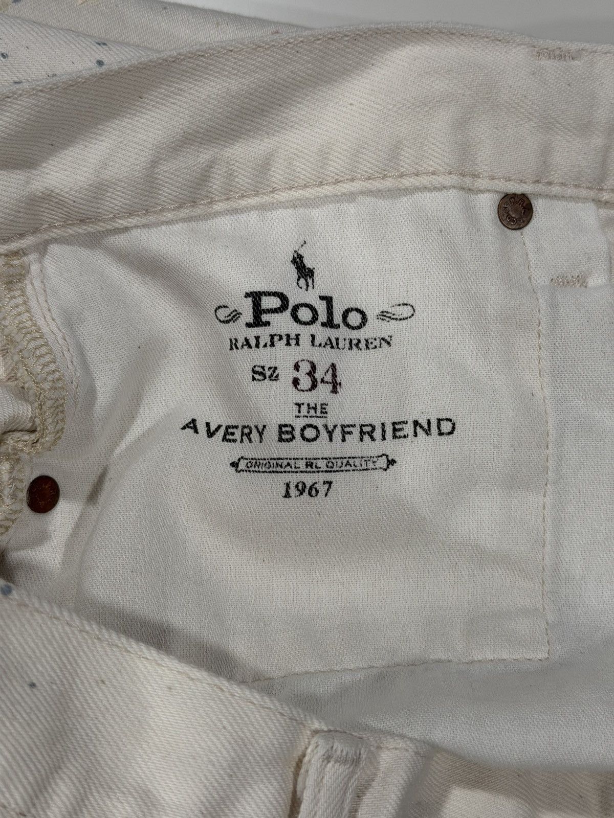 Polo Ralph Lauren 2010s Vintage Polo Ralph Lauren Paint Splatter Denim Jeans Size US 41 - 12 Thumbnail