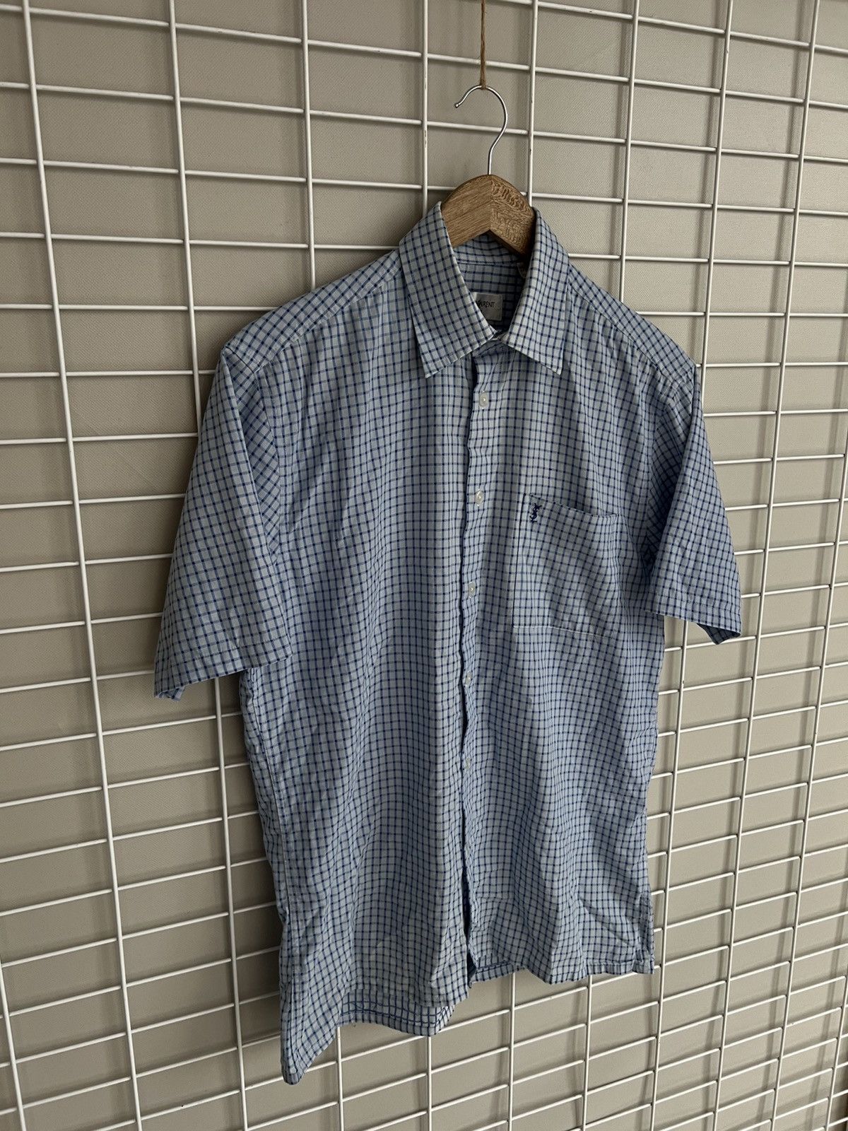 Yves Saint Laurent Yves Saint Laurent Checked Button Shirt Mens Size M YSL Size US M / EU 48-50 / 2 - 5 Thumbnail