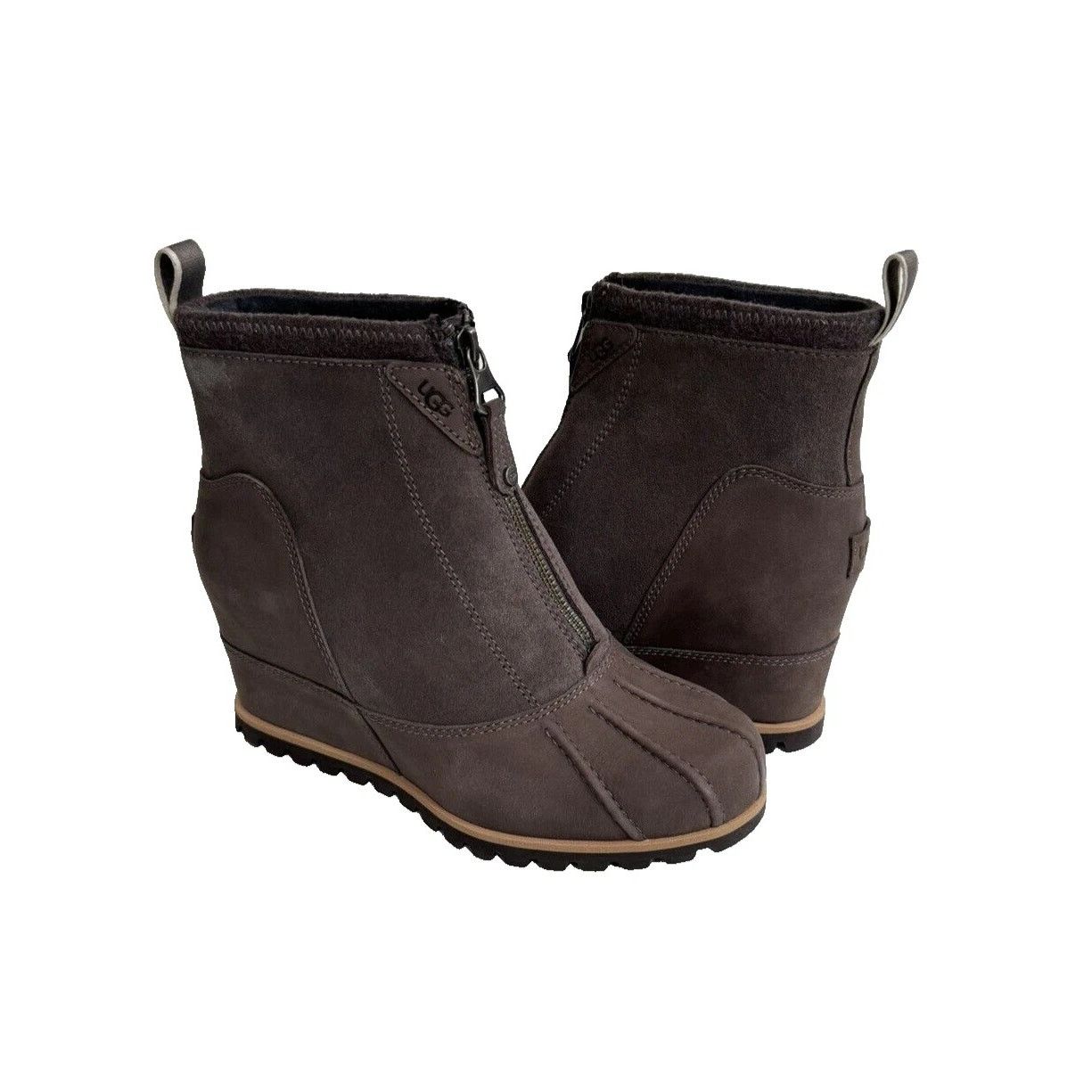 Ugg UGG Reggie Thundercloud Leather Wedge Ankle Boots 7.5 Size US 7.5 / IT 37.5 - 8 Thumbnail