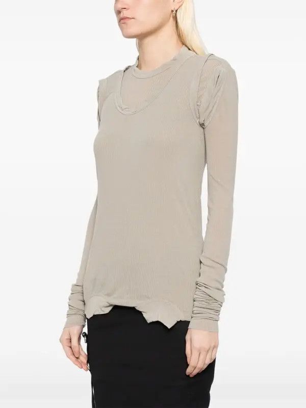 Rick Owens o1y0126 Crewneck Sweater in Gray Size S / US 4 / IT 40 - 2 Thumbnail