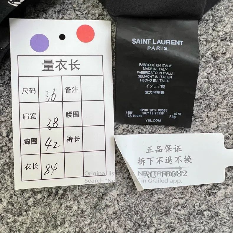 Saint Laurent Paris #REF! Size XS / US 0-2 / IT 36-38 - 6 Thumbnail
