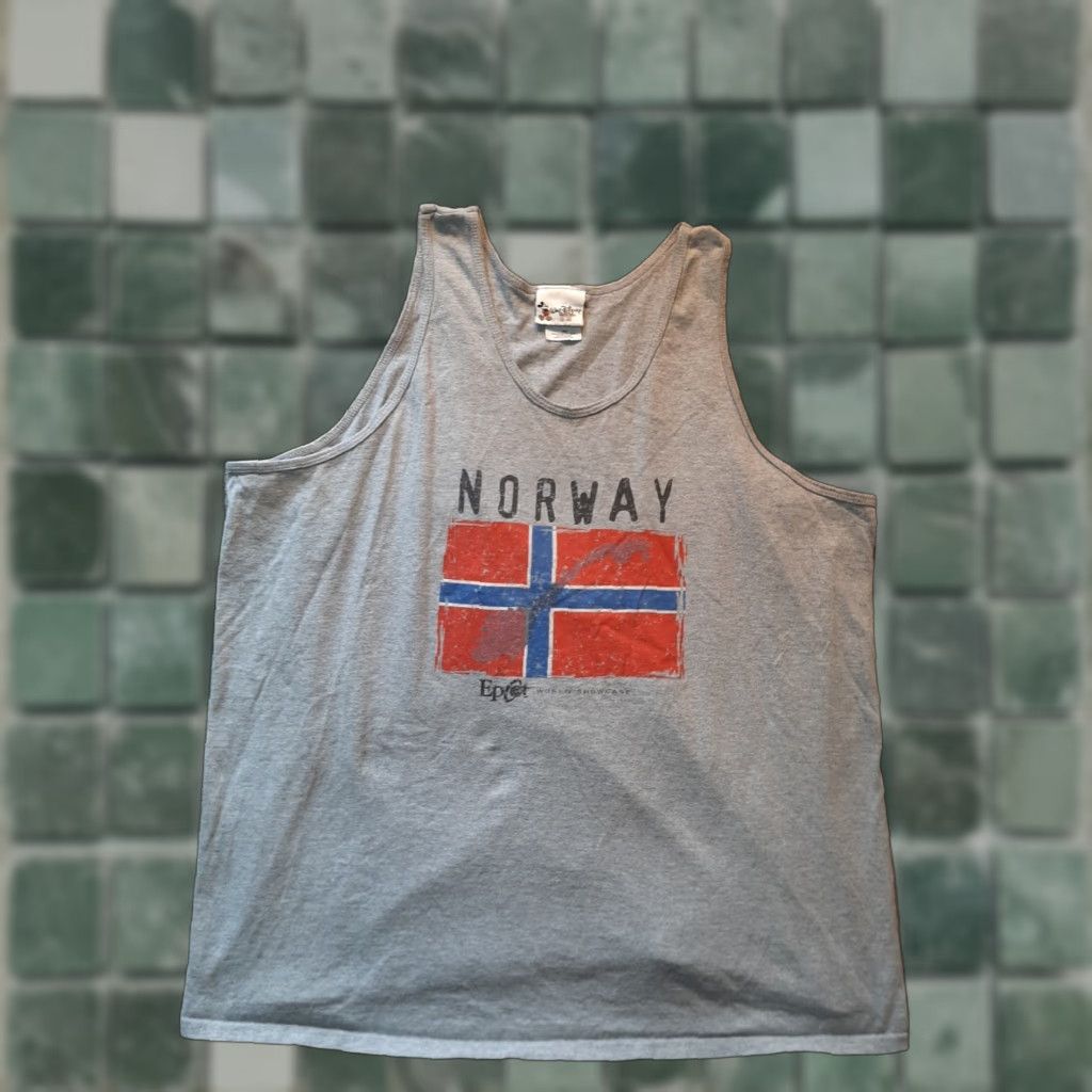 Disney Disney Epcot World Showcase Norway Mens XXL sleeveless shirt Gray Size US XXL / EU 58 / 5 - 1 Thumbnail