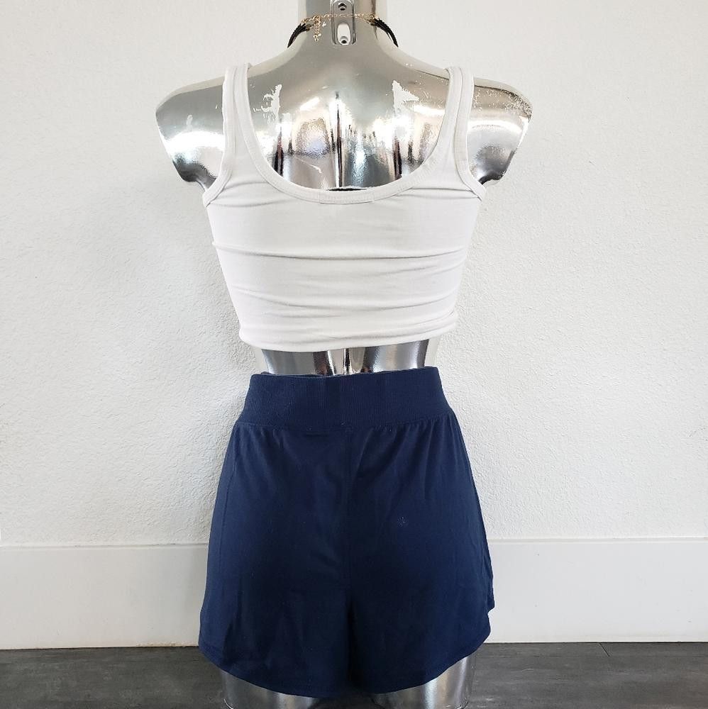 Athletic Works Navy Pocket Detailed AW Sweat Short Size 36" / US 14 / IT 50 - 2 Thumbnail