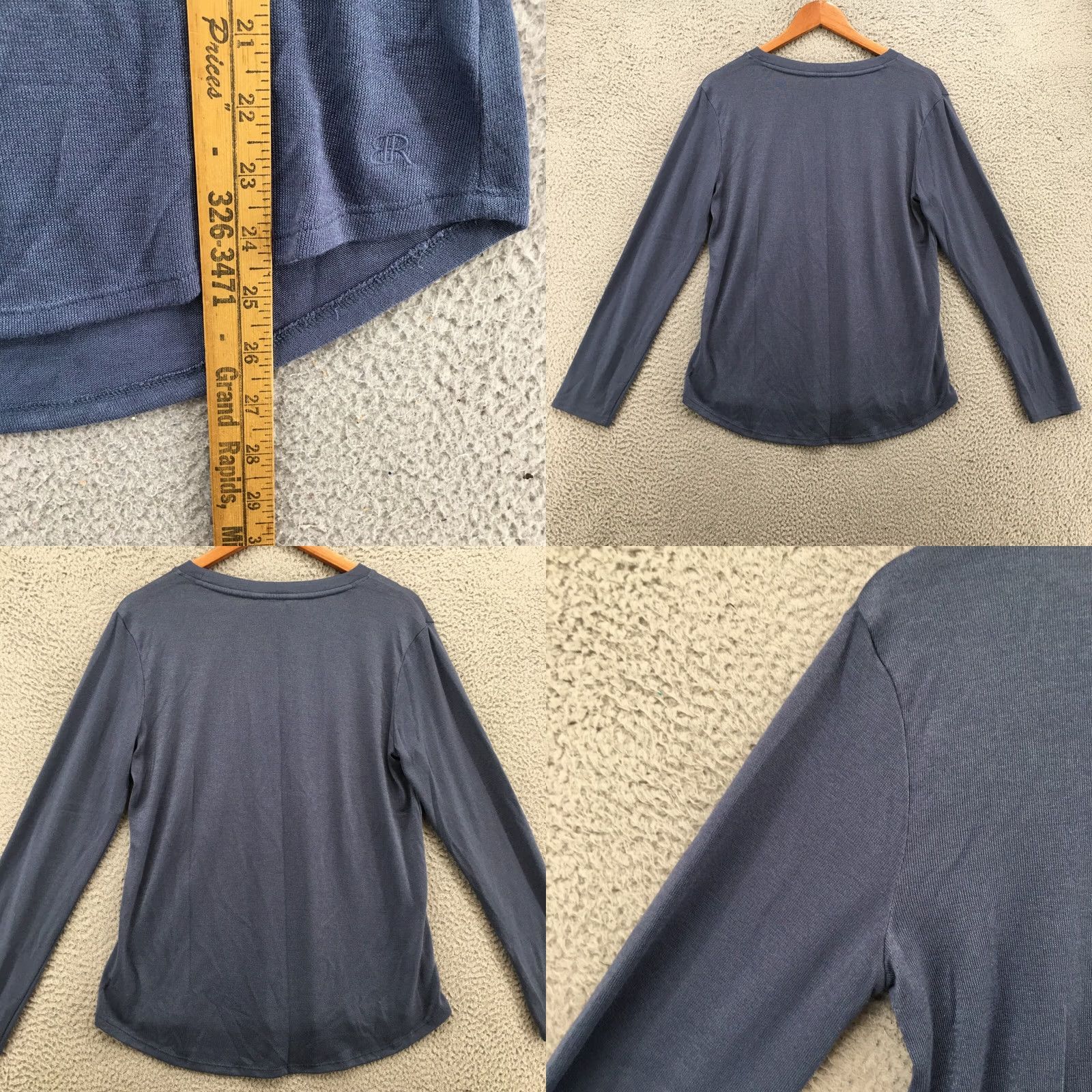 Banana Republic Banana Republic Long Sleeve Tee Top Mens Large Blue Crew Neck Pullover Casual Shirt Size US L / EU 52-54 / 3 - 9 Thumbnail