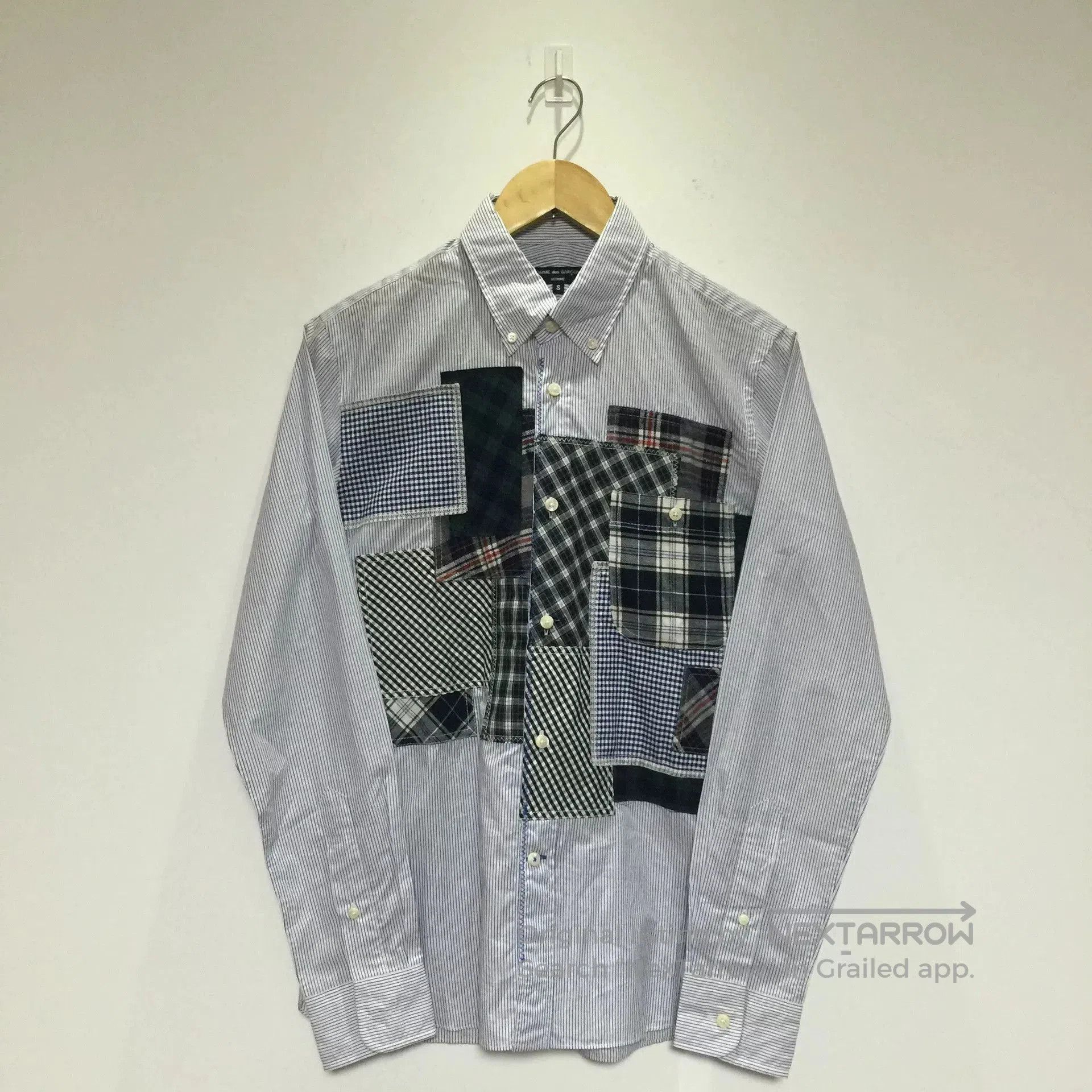 Comme des Garcons Homme Plus Comme des Garçons Patchwork Stripe Shirt. Size US S / EU 44-46 / 1 - 1 Thumbnail