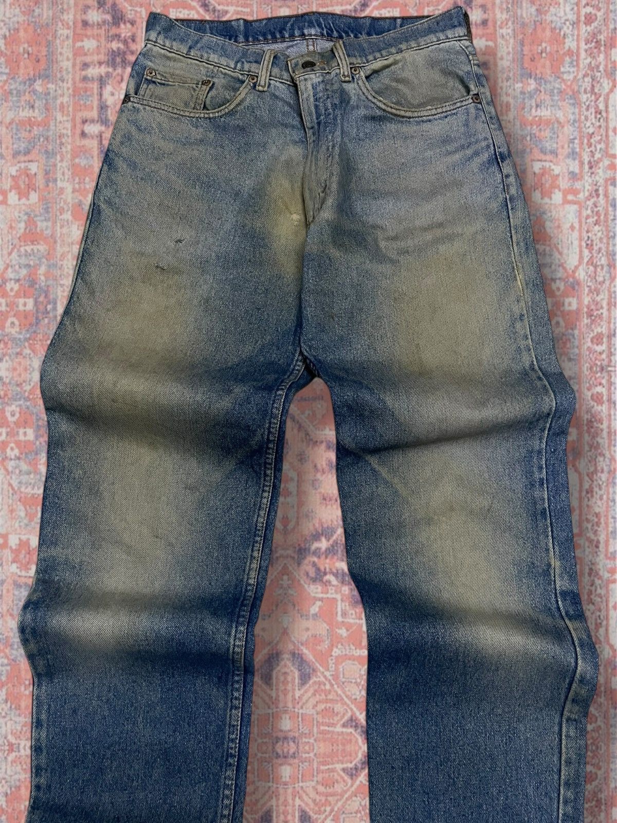Levi's Vintage Clothing Vintage 90s Rare Designer Levis 516 Mudwash Distressed Denim Size US 29 - 4 Thumbnail