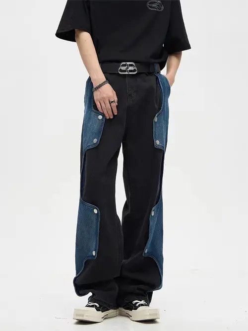 Jean Vintage High Street Panel Distressed Jeans Size US 30 / EU 46 - 6 Thumbnail