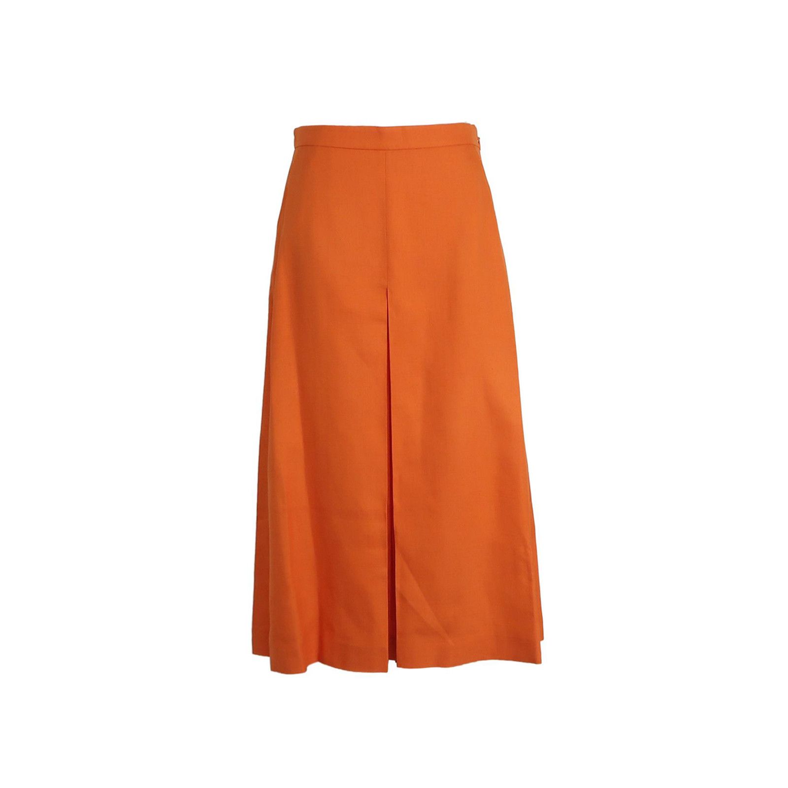 Gucci Gucci Orange Viscose Blend Midi Skirt Size 40 Size 27" / US 4 / IT 40 - 1 Thumbnail