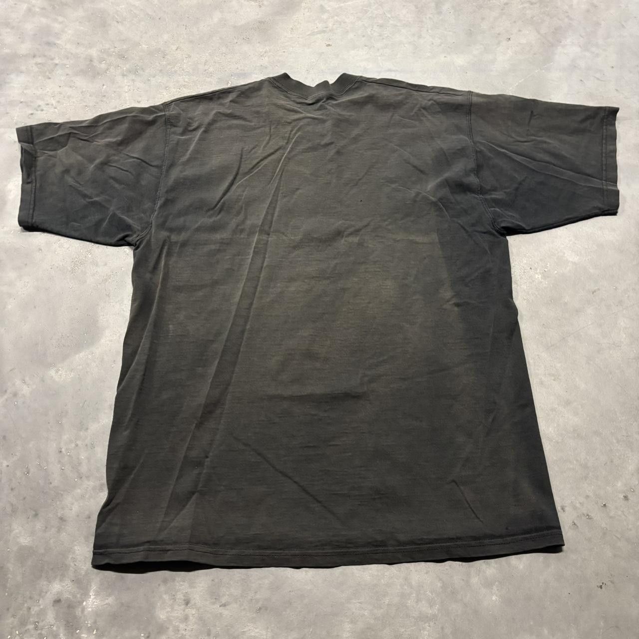 Japanese Brand × Vintage Crazy Vintage 90s Faded Black Streetwear Style Essential Tee! Size US L / EU 52-54 / 3 - 5 Thumbnail