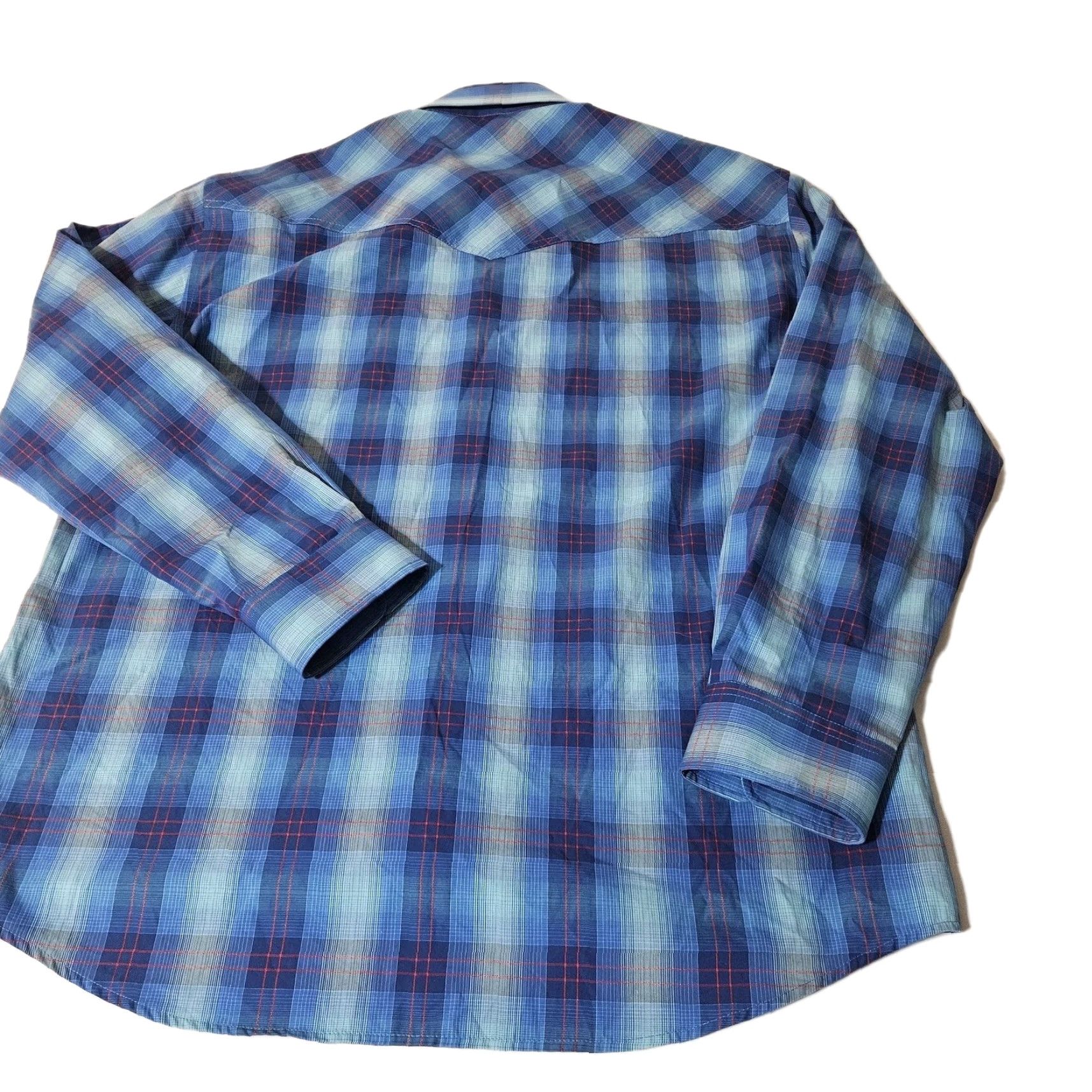 Vintage Rafter C Shirt Men’s L Plaid Pearl Snap Long Sleeve Western Collared Button-Up Size US L / EU 52-54 / 3 - 3 Thumbnail