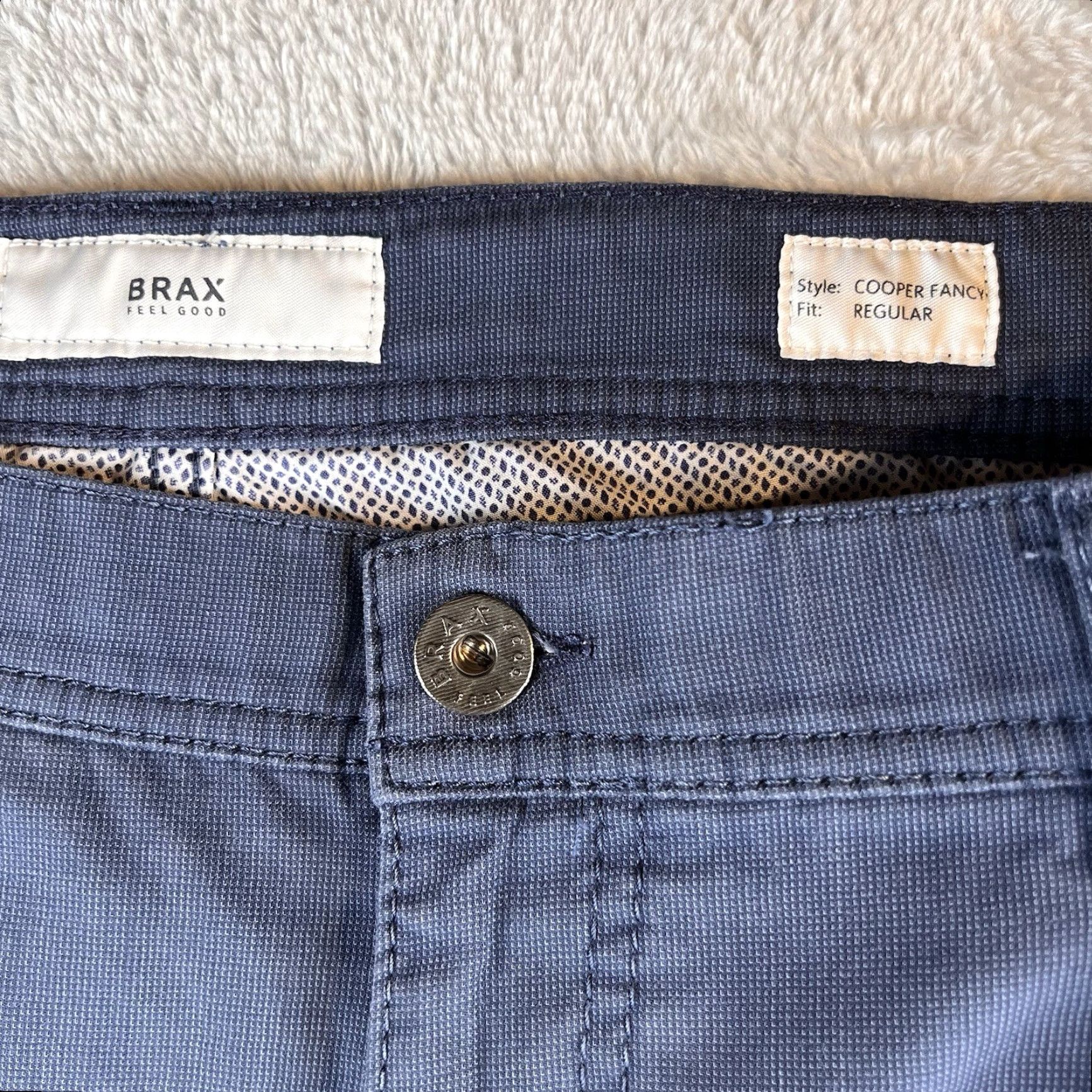 BRAX Brax Pants Mens 36x34 Gray Cotton Elastane Chino Straight Regular Flat Front 5-Pocket Preppy Vintage: No (adjusted to fit rules) Size US 36 / EU 52 - 5 Thumbnail