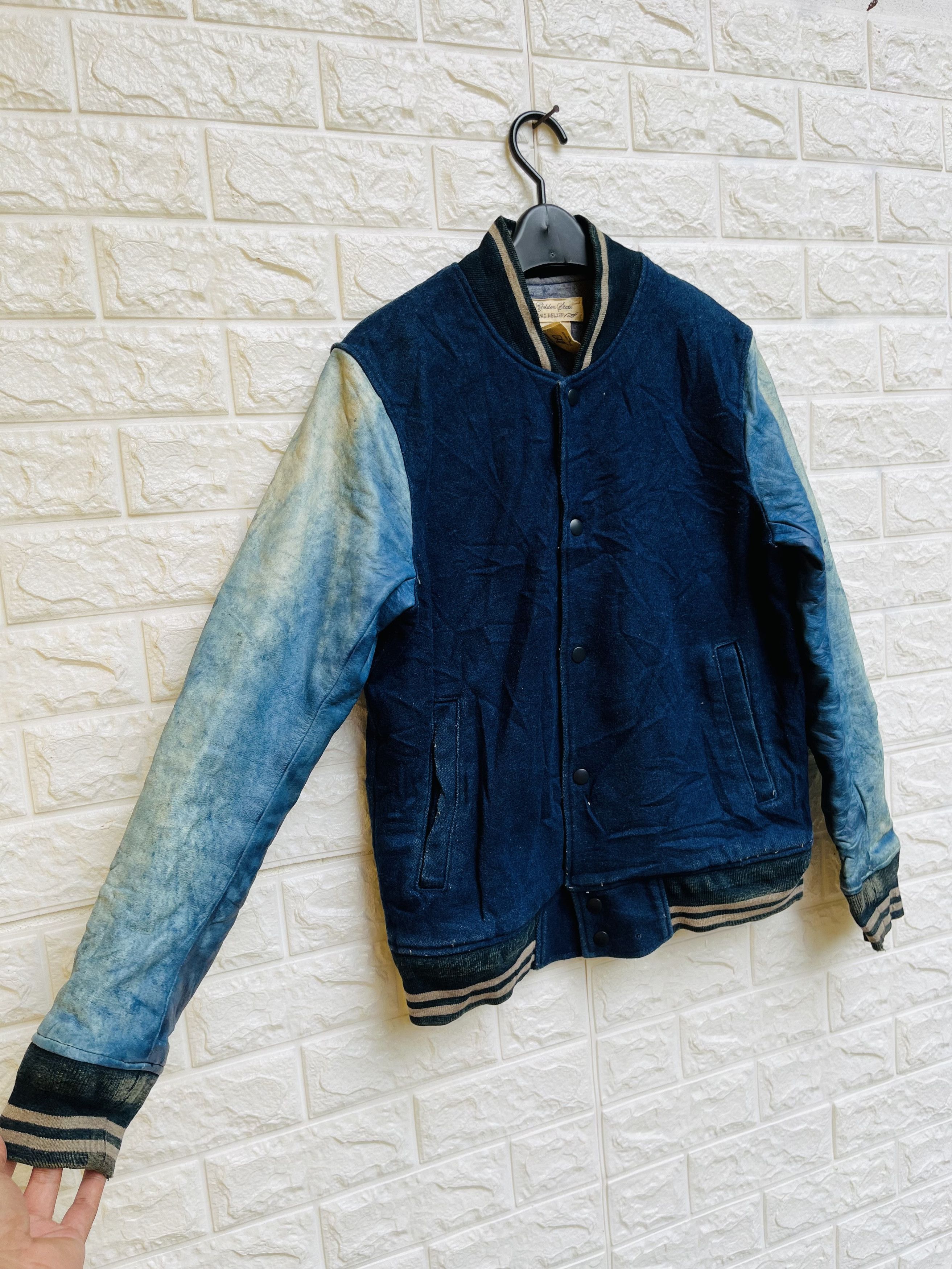 Japanese Brand × Remi Relief × Vintage Vintage Remy Relief Leather Sleeves Japanese Designer Style Size US L / EU 52-54 / 3 - 4 Thumbnail
