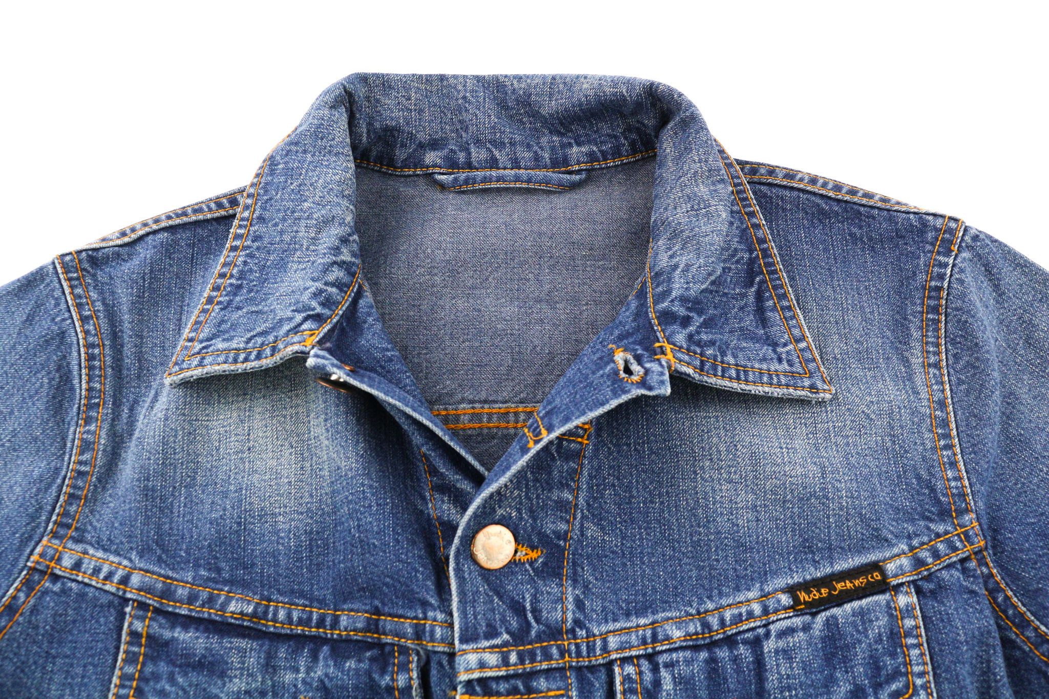 Nudie Jeans TERRY WORN IN S Blue Cotton Denim Wash Jacket 80775 Size US S / EU 44-46 / 1 - 4 Thumbnail