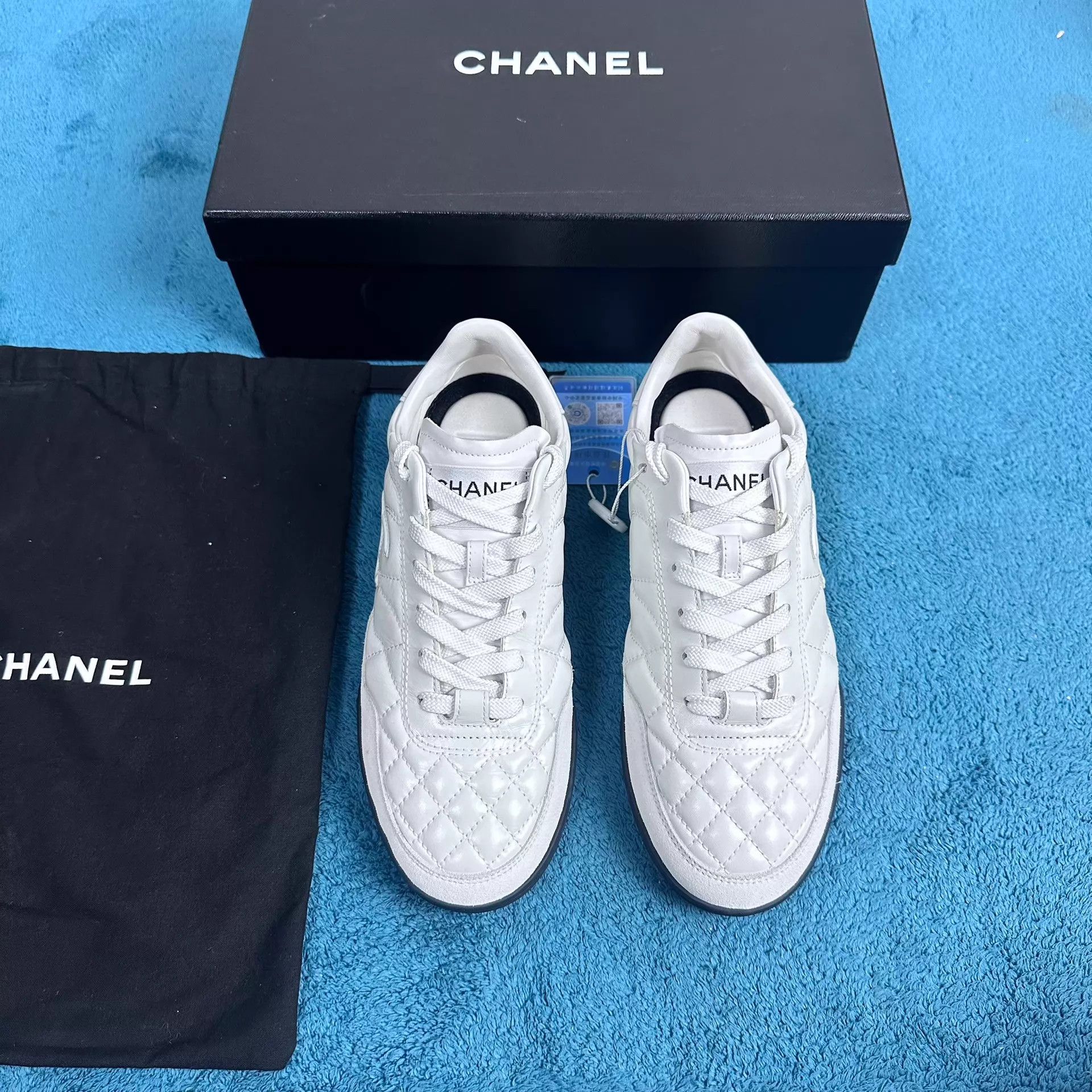 Chanel Chanel 25S White German Trainer 36 Size US 5.5 / IT 35.5 - 1 Thumbnail