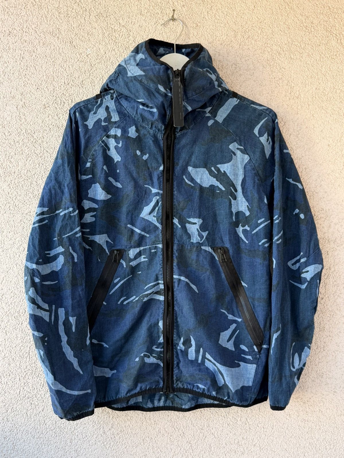 G-Star Men Jacket Windbreaker G-Star Blue Camo Print Size M Size US M / EU 48-50 / 2 - 1 Thumbnail