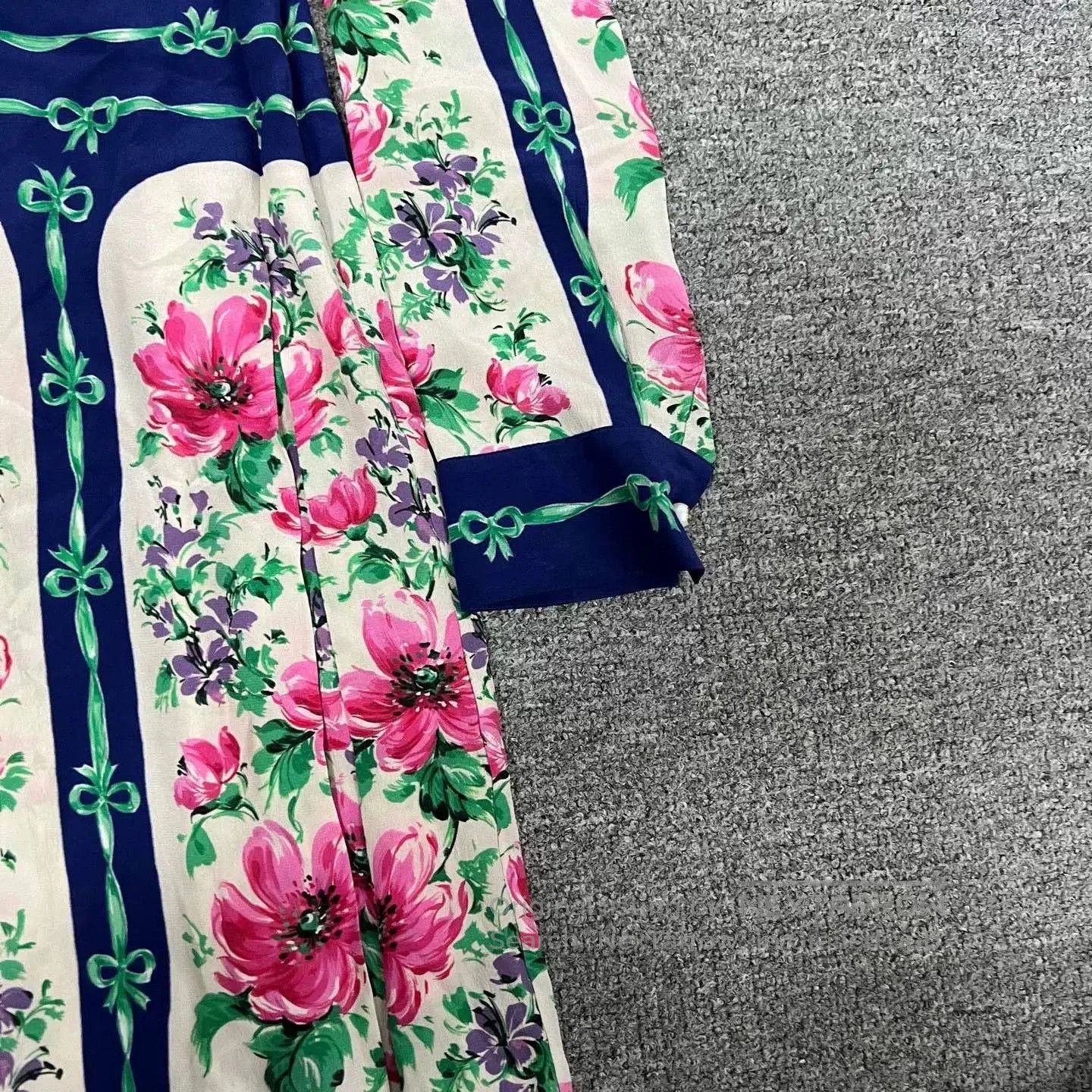 Gucci Gucci Silk Floral Long. Size S / US 4 / IT 40 - 3 Thumbnail