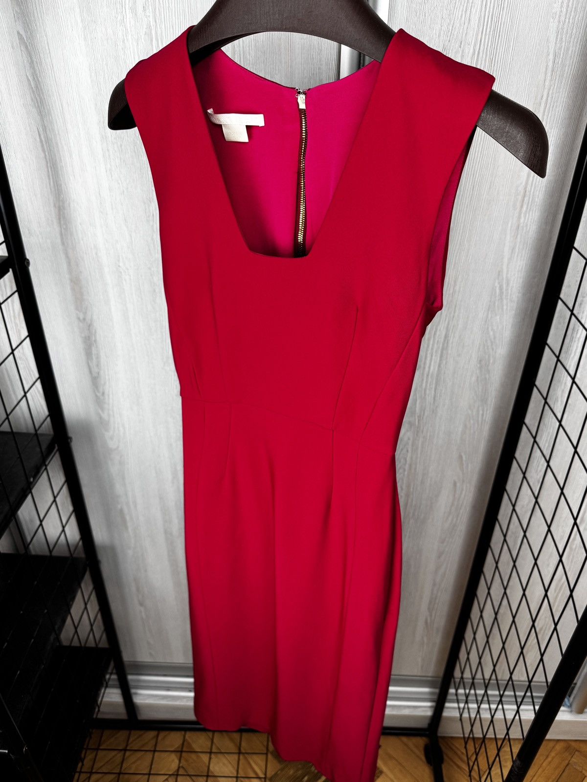 Antonio Berardi Antonio Berardi Square Neckline Midi Length red Dress Size XS / US 0-2 / IT 36-38 - 5 Thumbnail