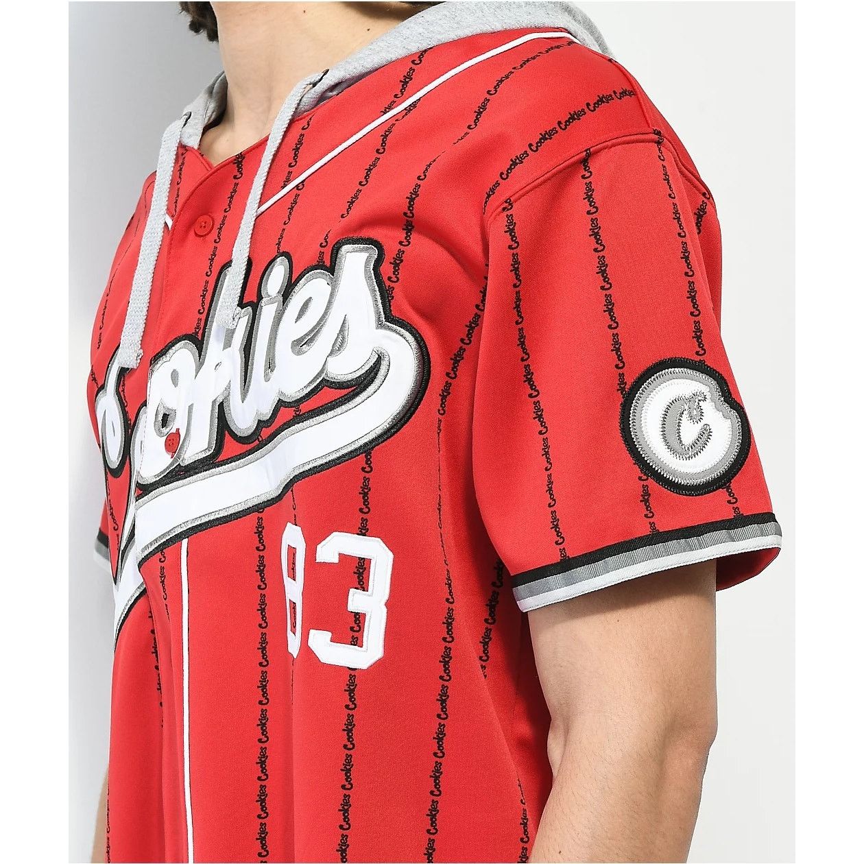 Cookies Cookies SF Clothing Embroidered Hooded Baseball Jersey Shirt Size US XL / EU 56 / 4 - 10 Thumbnail