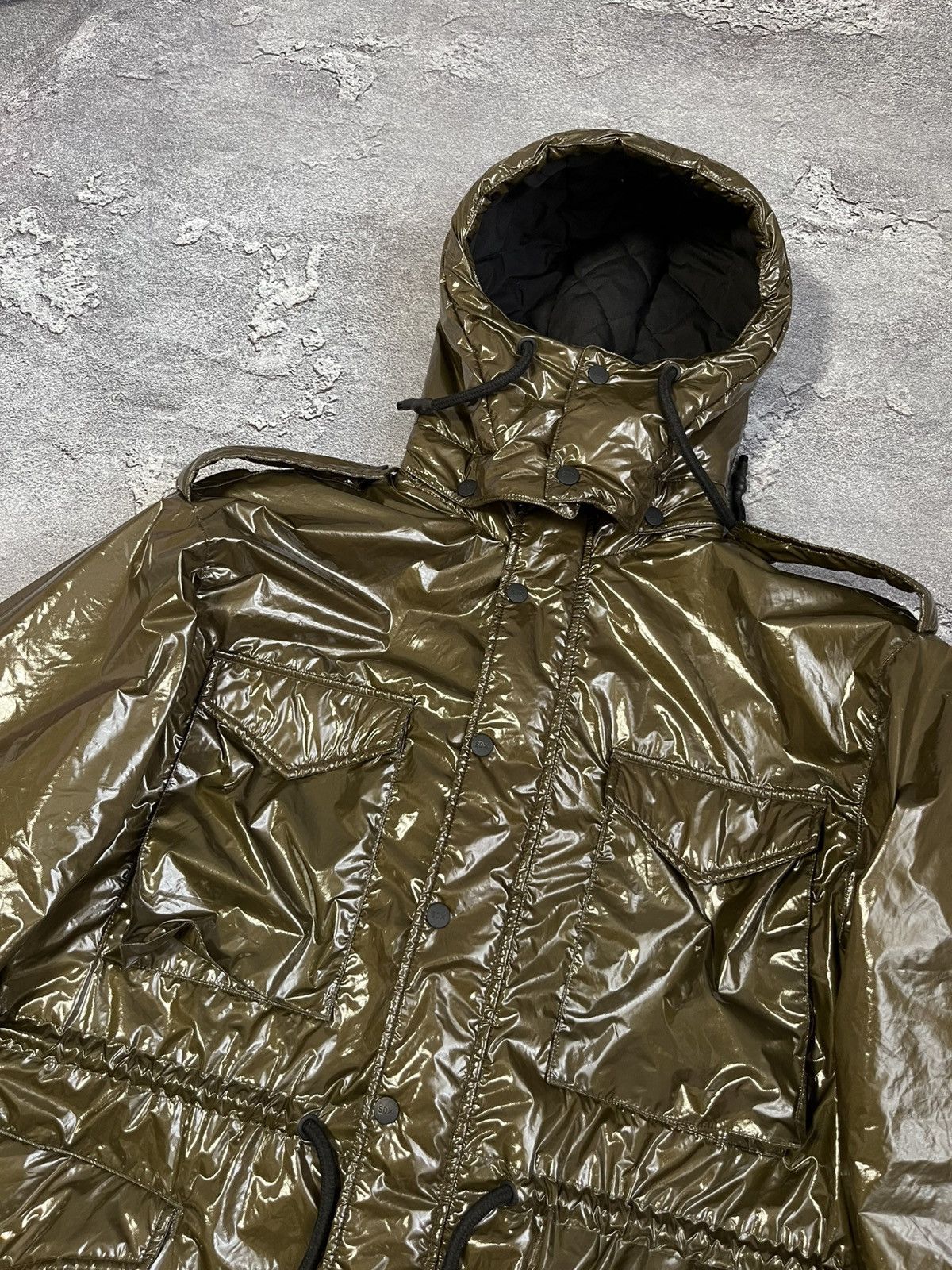 Superdry Limited Edition SDX Unisex M65 High Shine Jacket RRP 315$ Size US M / EU 48-50 / 2 - 5 Thumbnail