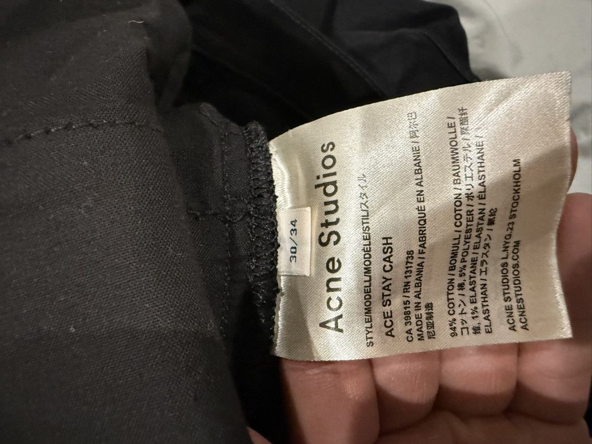 Acne Studios Ace Stay Cash black slim denim jeans 30/34 Size US 30 / EU 46 - 4 Thumbnail