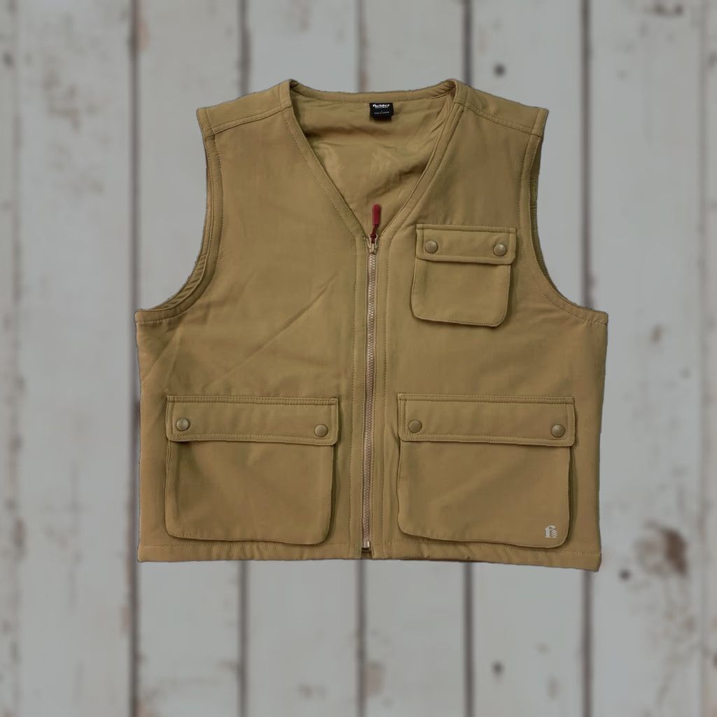 Bonobos Bonobos Vest Mens Beige Outdoor Zip Up L Regular Reversible Bomber Jacket Style Outdoor Vest Size US L / EU 52-54 / 3 - 1 Thumbnail