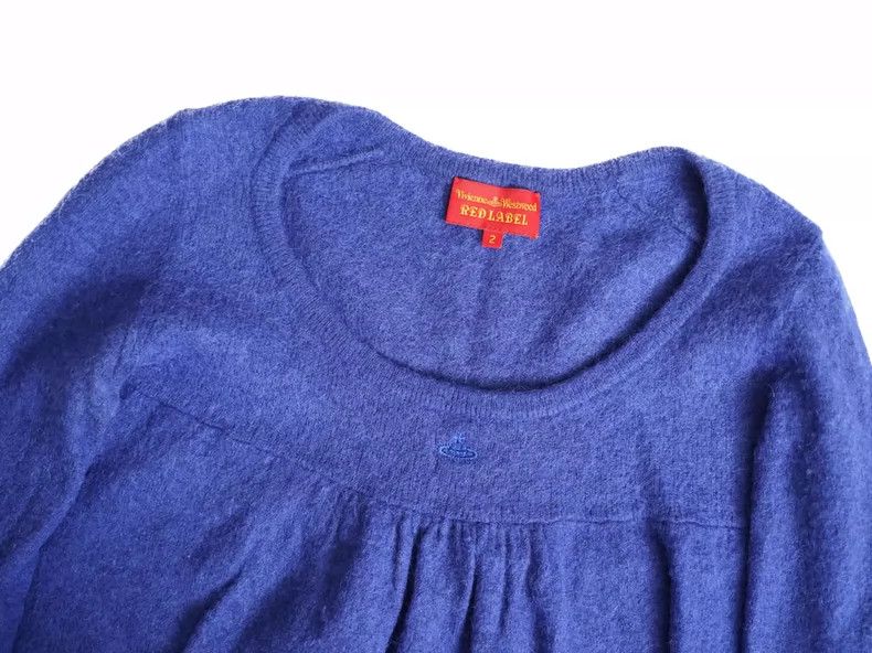 Vivienne Westwood Blue and purple Saturn knit top