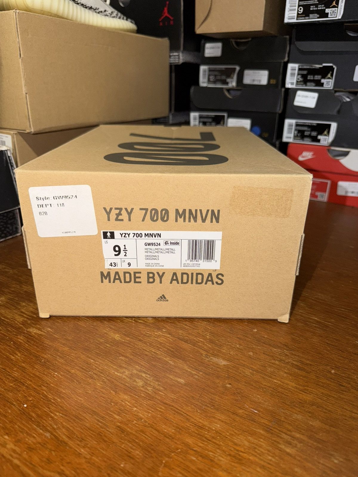 Adidas Yeezy Boost 700 MNVN Metallic size 9.5 Size US 9.5 / EU 42-43 - 14 Thumbnail