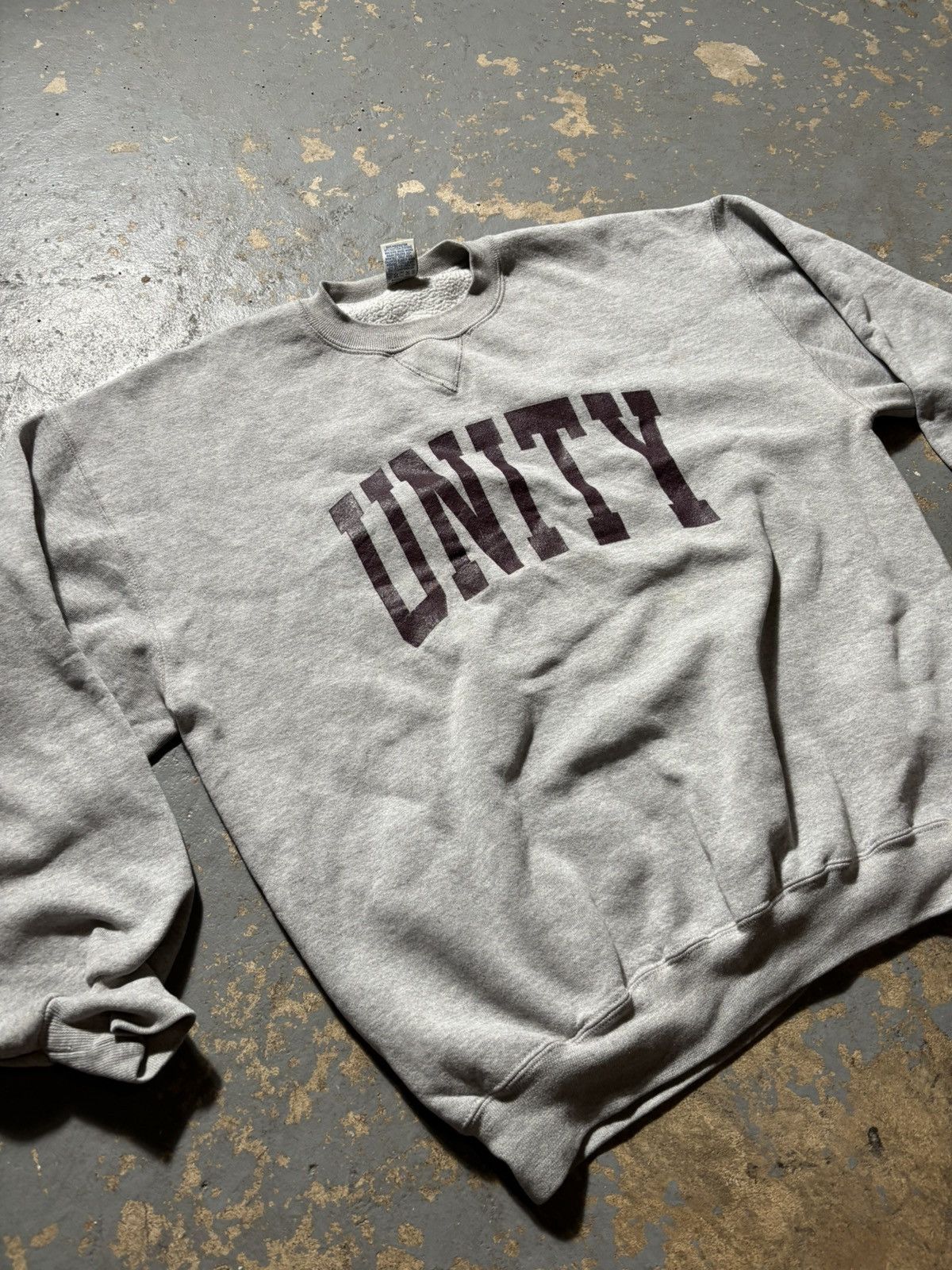 Russell Athletic × Vintage Unity grey Russell athletic crewneck sweatshirt Size US L / EU 52-54 / 3 - 2 Thumbnail