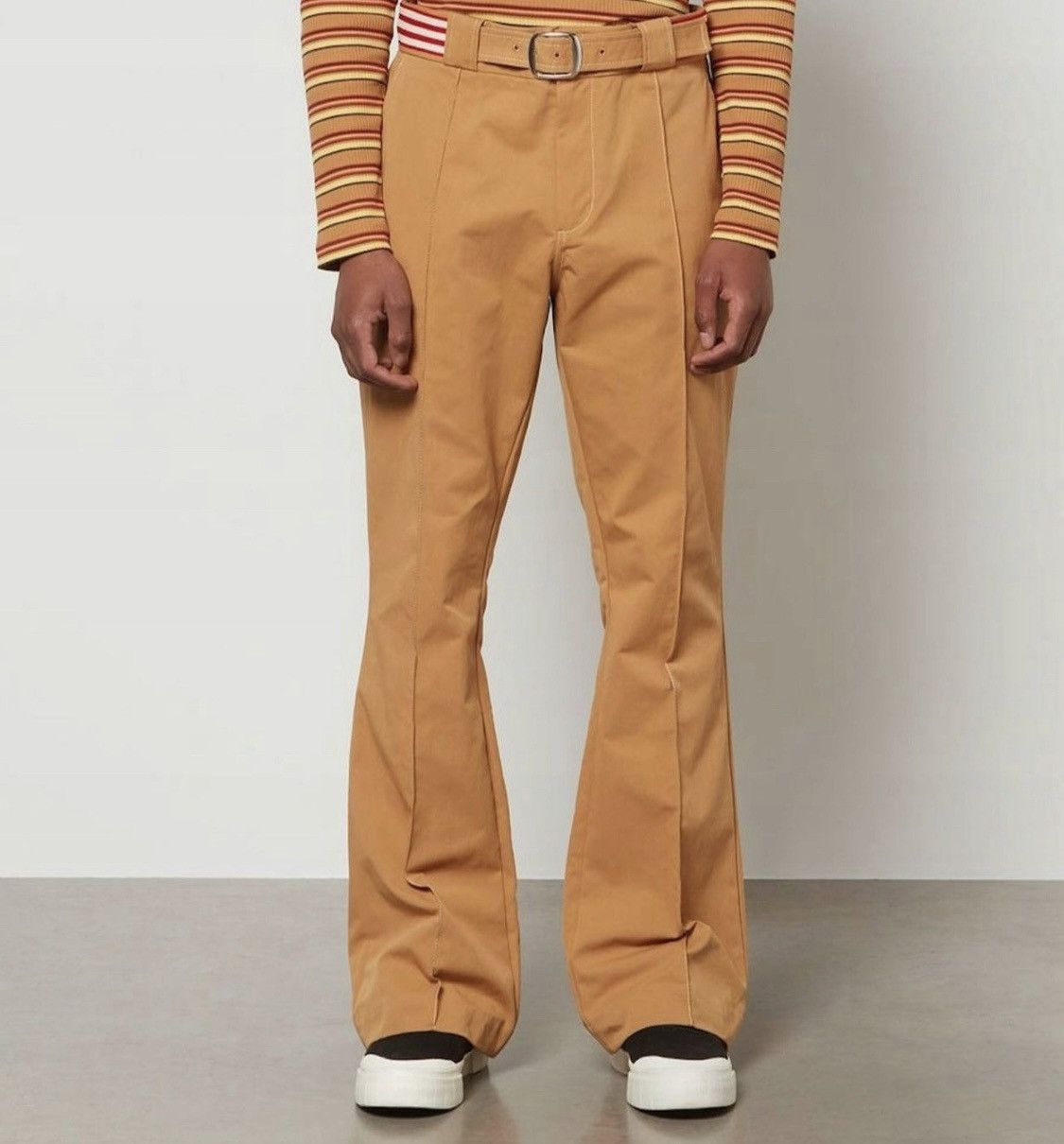 Adidas × Wales Bonner New Adidas Wales Bonner Flared Khaki Pants Size L Size US 33 - 1 Thumbnail