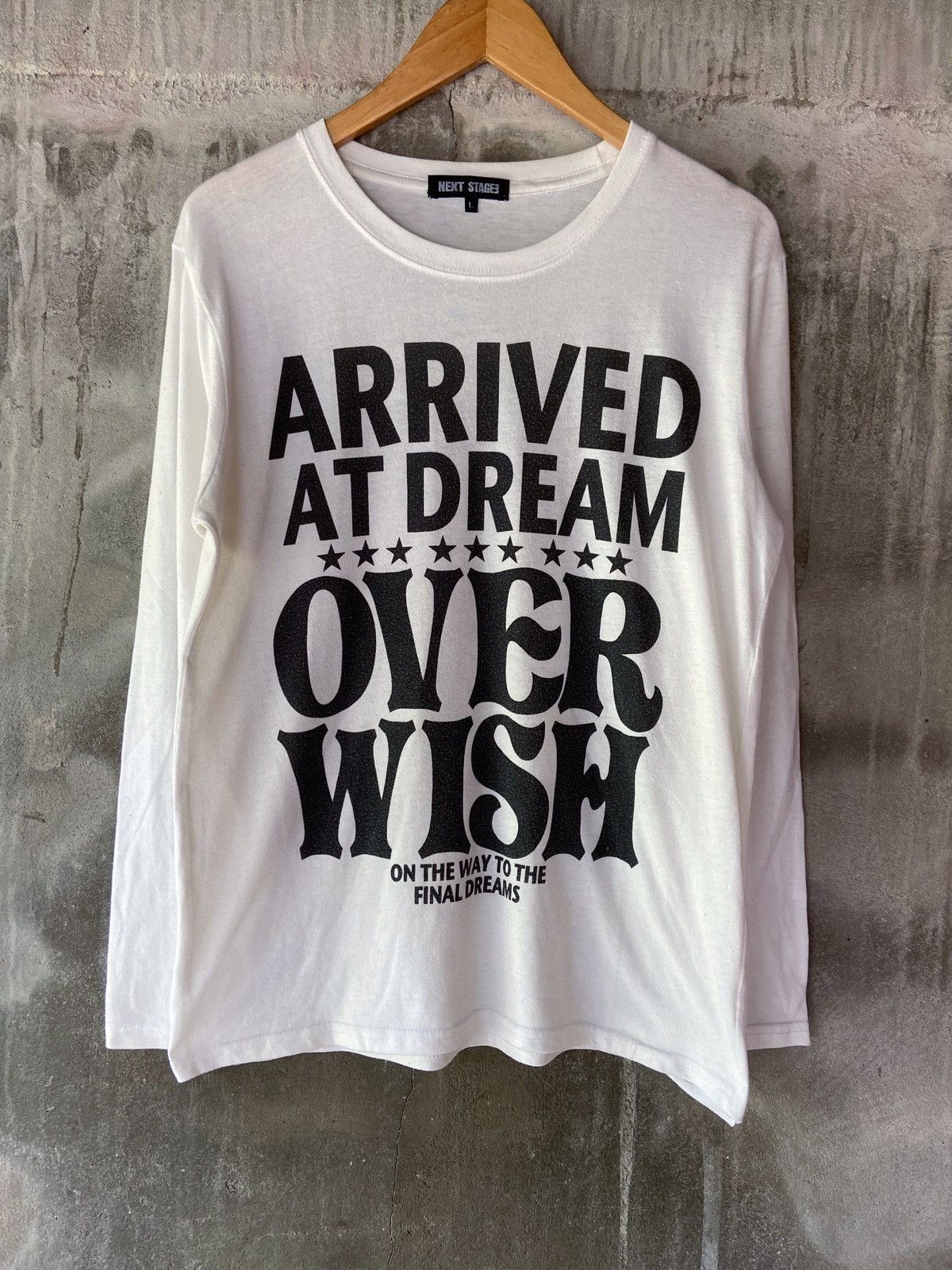 Japanese Brand NEXT STAGE ARRIVED AT DREAM OVER WISH LONG SLEEVE Size US L / EU 52-54 / 3 - 1 Thumbnail
