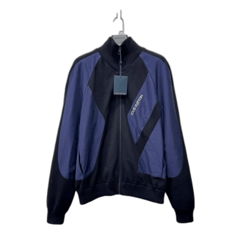 Louis Vuitton Louis Vuitton Blue Black Logo Jacket-yf Size US XL / EU 56 / 4 - 1 Thumbnail