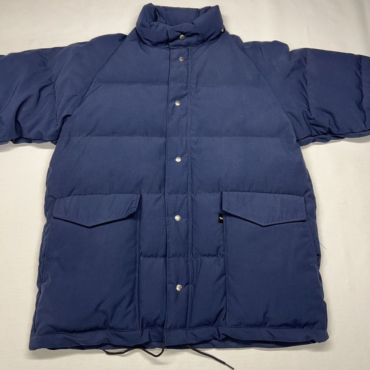 Vintage VTG 10X Down Jacket Blue Puffer Coat Zip Pocket Work Retro Size US XL / EU 56 / 4 - 2 Thumbnail