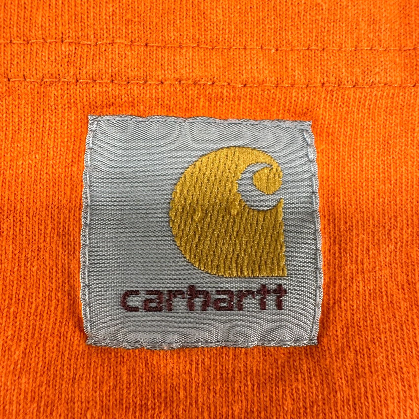 Carhartt Carhartt Shirt Mens M Orange Short Sleeve Regular Fit Cotton Logo Workwear K87 Size US M / EU 48-50 / 2 - 4 Thumbnail