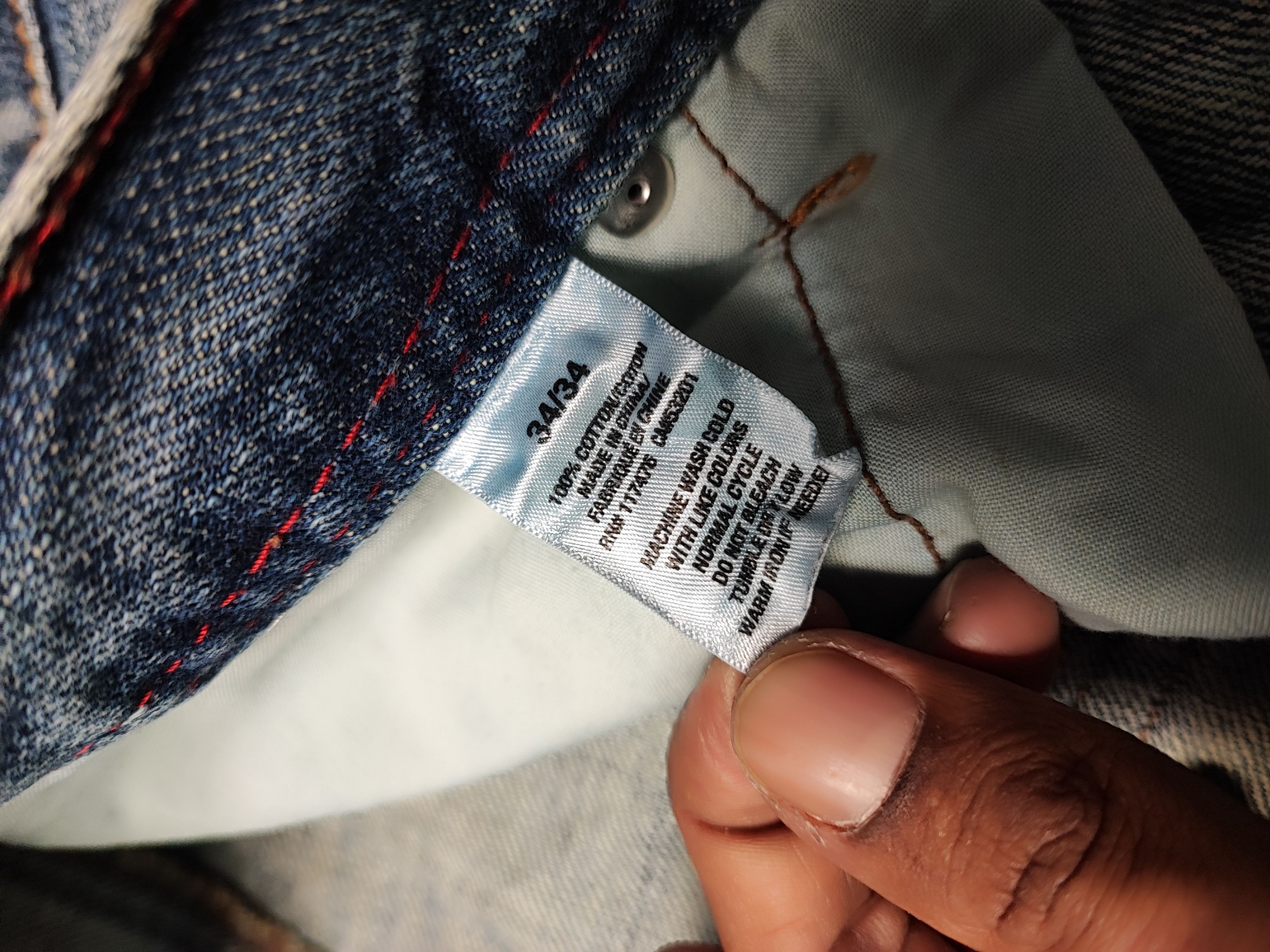 Aeropostale × Vintage Crazy Vintage Y2K/2000s Baggy Grunge Distressed Flared Jeans Size US 36 / EU 52 - 11 Thumbnail