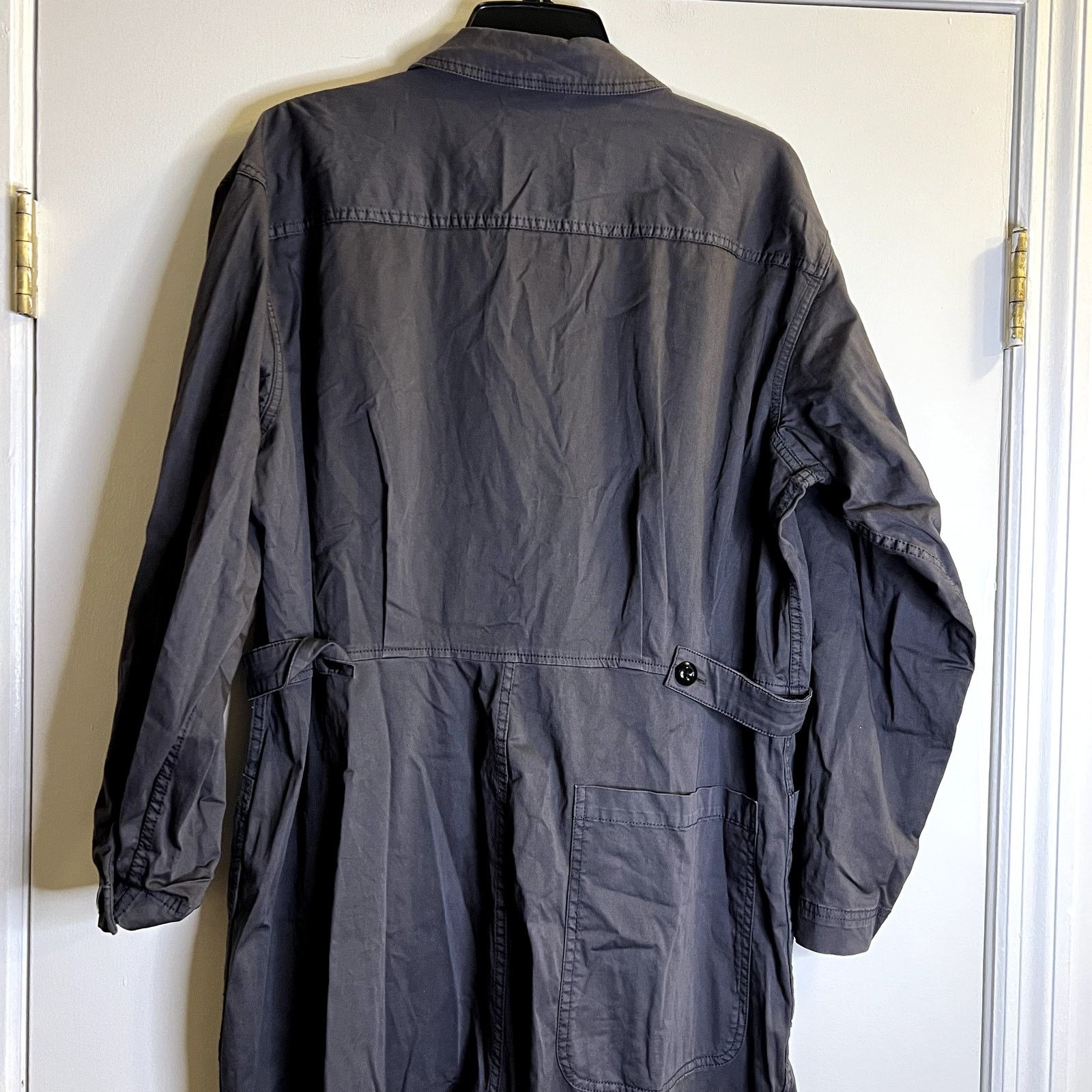 Alex Mill Alex Mill Standard Cotton Twill Iron Gray Jumpsuit XL Size 32" / US 10 / IT 46 - 8 Thumbnail