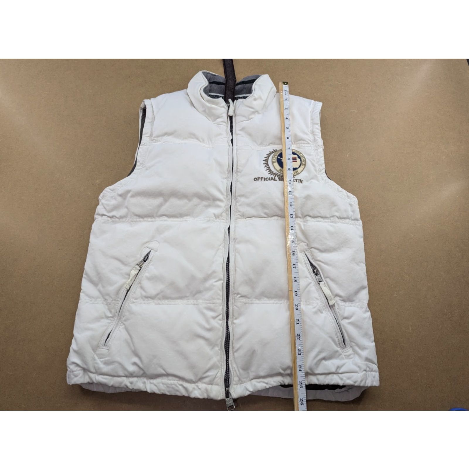 Napapijri Napapijri Vest Mens XL White Duck Down Gilet Puffer Full Zip Vintage No Official Survey Expedition Size US XL / EU 56 / 4 - 5 Thumbnail