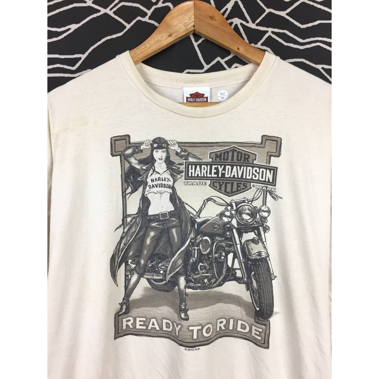 Harley Davidson × Vintage Vtg Harley Davidson Ready To Ride Rommel Delmarva Tee 3XL Size US XXL / EU 58 / 5 - 3 Thumbnail