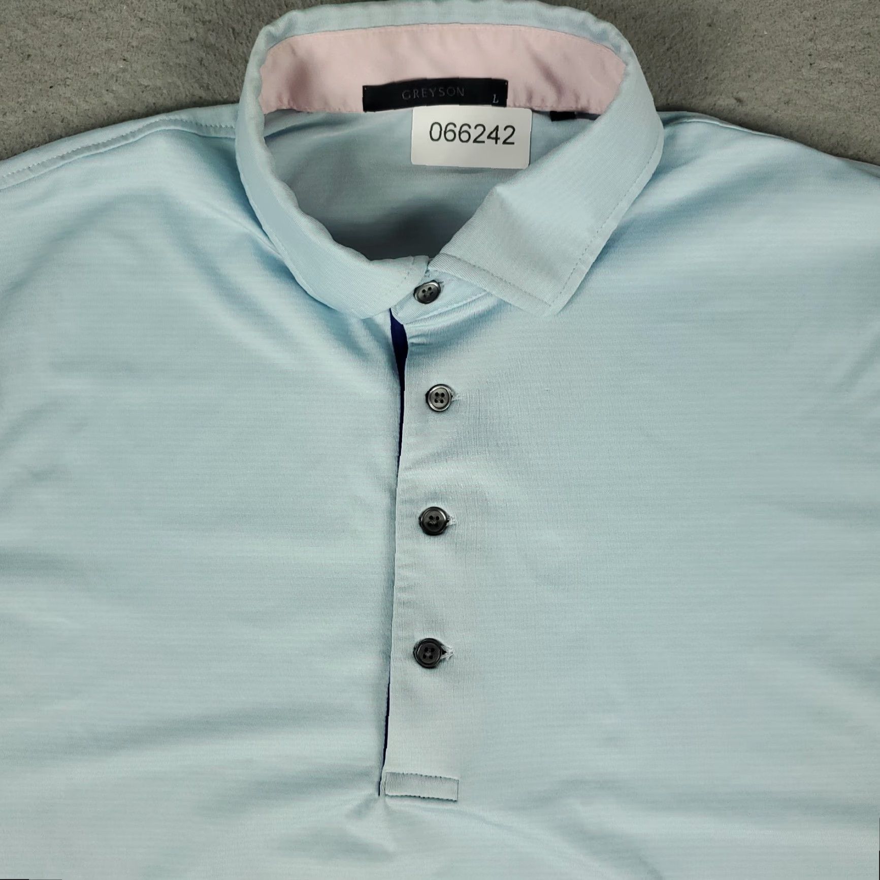 Vintage Greyson Polo Shirt Mens Size Large Blue Striped Wolf Print Golf Shirt Size US L / EU 52-54 / 3 - 3 Thumbnail