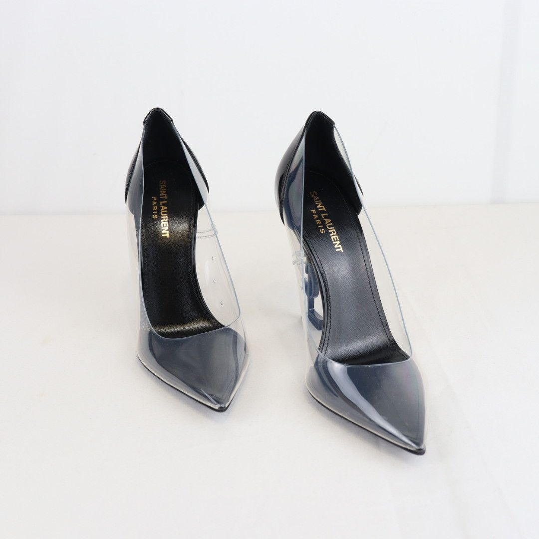 Saint Laurent Paris o1rshd1 Opyum 110 Pump in Nero/Transparent Size US 9.5 / IT 39.5 - 3 Thumbnail