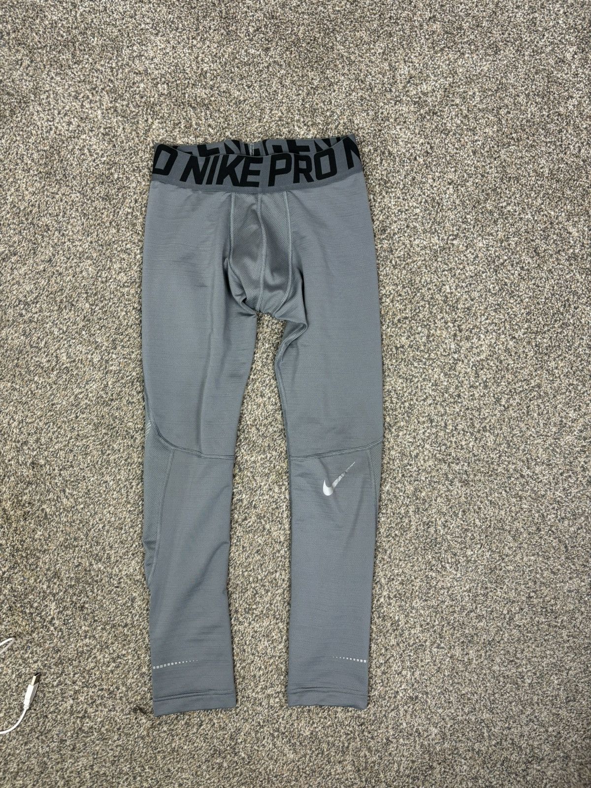 Nike Nike Pro Dri-Fit Men's Tights Size L 659806 Gray Size US 30 / EU 46 - 5 Thumbnail
