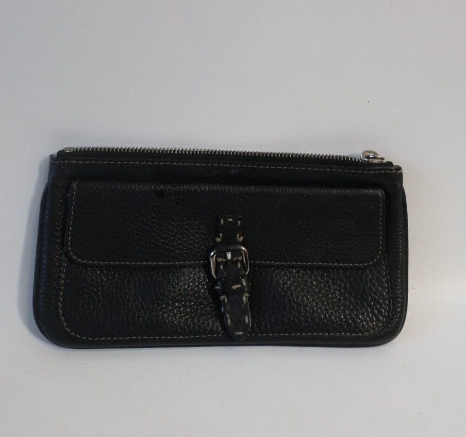 Fendi Authentic Womens Fendi Black Leather Clutch Wallet Size ONE SIZE - 2 Thumbnail