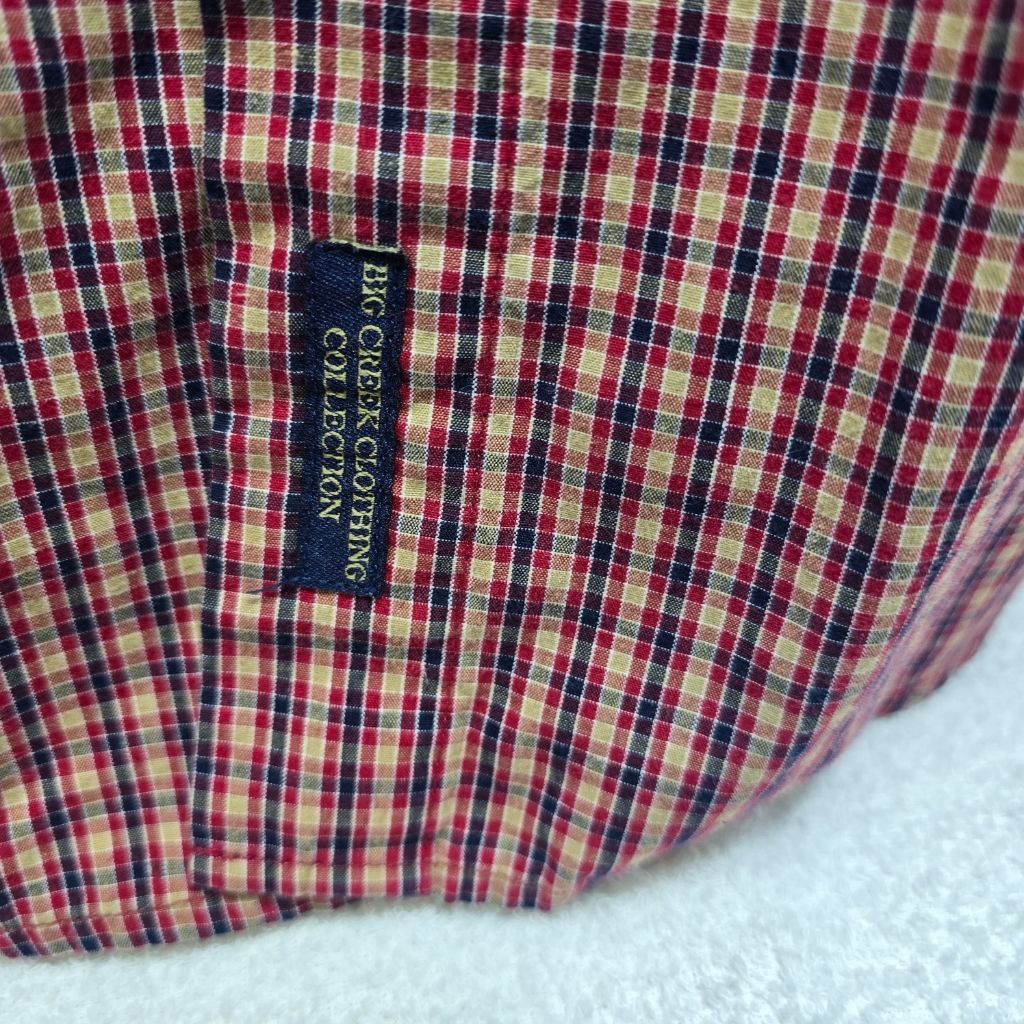 The Unbranded Brand Men's Big Creek Red Blue Plaid Casual Button Down Shirt L Size US L / EU 52-54 / 3 - 3 Thumbnail
