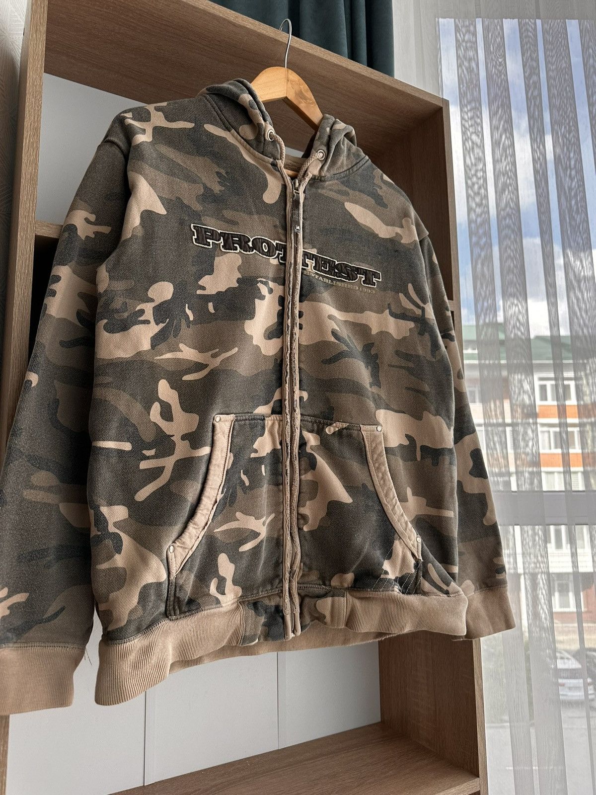 Vintage Vintage Protest Boardwear Military Heavyweight Zip Hoodie Size US L / EU 52-54 / 3 - 6 Thumbnail