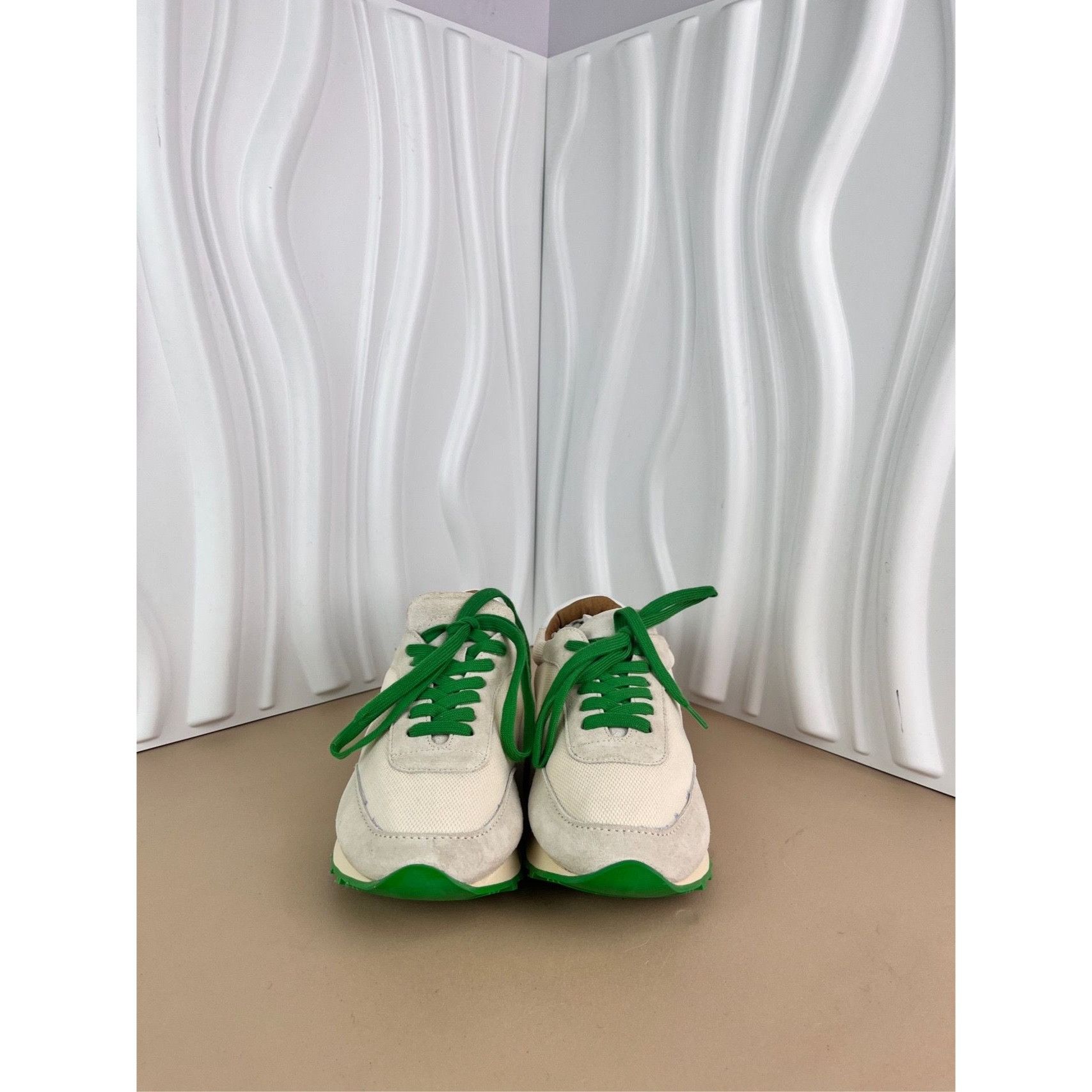 The Row The Row Womens Beige & Green Casual Sneakers Size 38 Made In Size US 8 / IT 38 - 6 Thumbnail