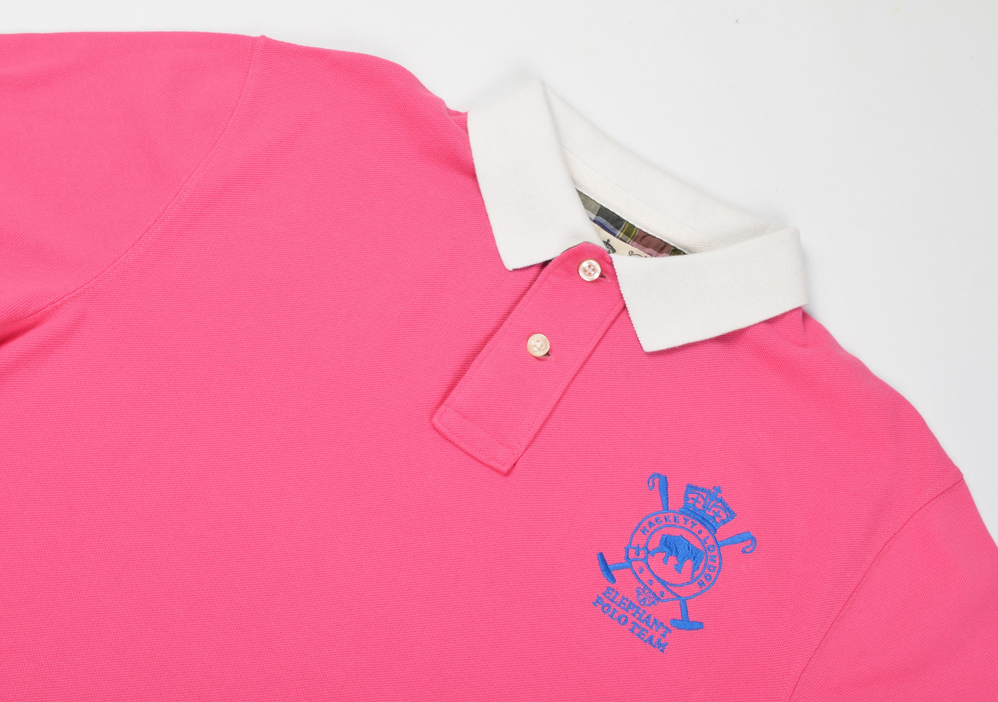 Hackett Hackett Elephant Polo Team Soft Pink Polo Shirt Size US M / EU 48-50 / 2 - 2 Thumbnail
