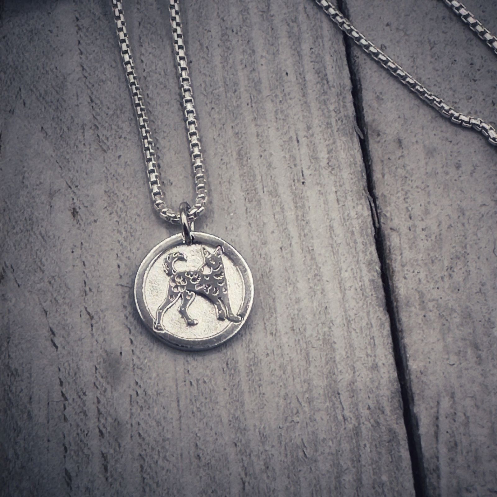 The Unbranded Brand Sterling Silver Chinese Zodiac Dog Necklace Size ONE SIZE - 2 Thumbnail
