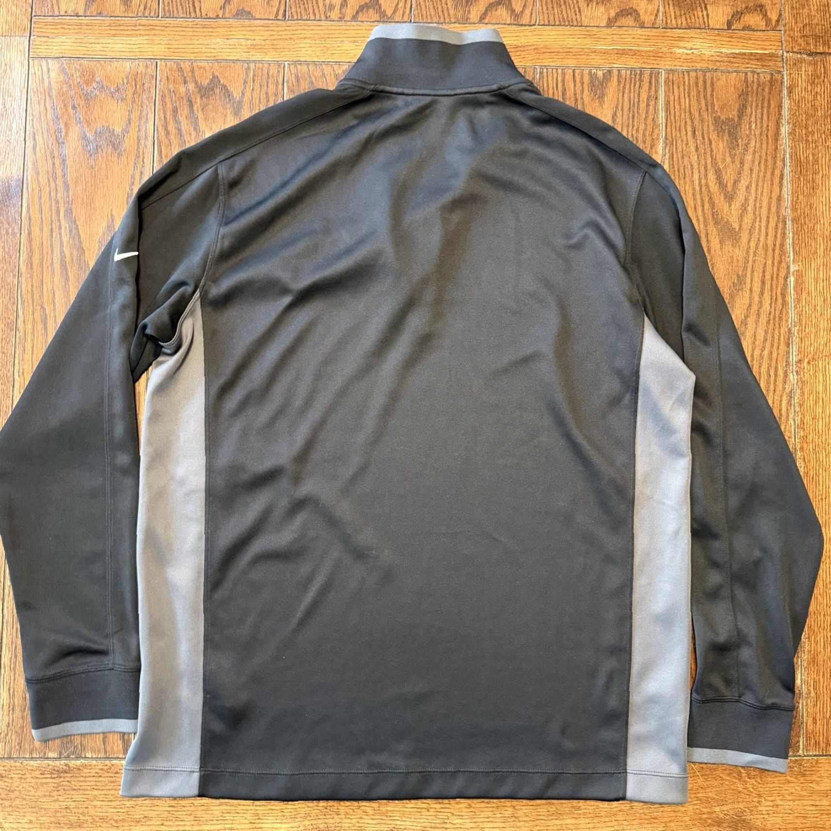 Nike Nike Dri-FIT Golf Pullover Long Sleeve Men Large Black Gray 1/4 Zip Moisture Wicking Breathable Lightweight Logo US Steel USS Size US L / EU 52-54 / 3 - 3 Thumbnail