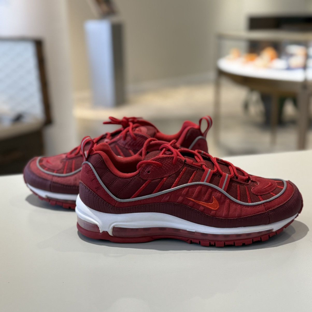 Nike Nike Air Max 98 Triple Red Size US 10.5 / EU 43-44 - 1 Thumbnail