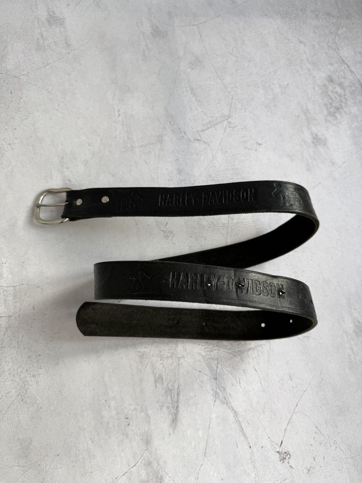 Harley Davidson Harley Davidson Leather Black Belt Size ONE SIZE - 1 Thumbnail